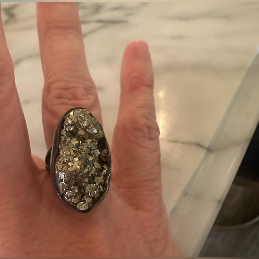 Kendra Scott Statement Ring with Metallic Accents